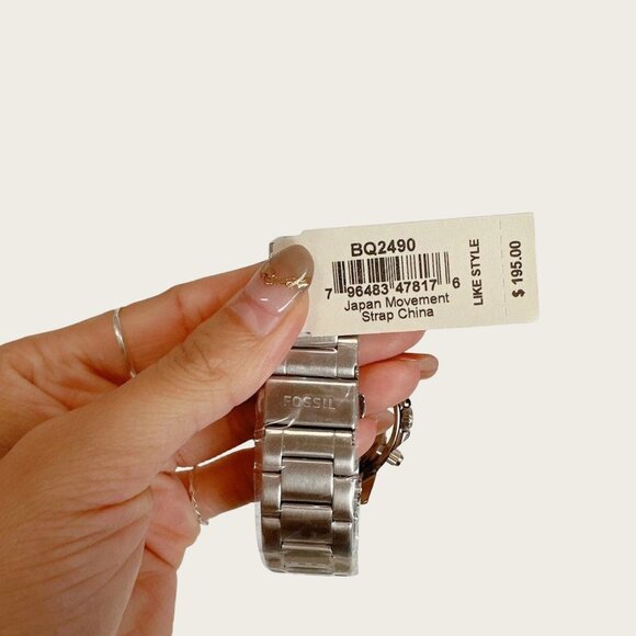 Fossil BQ2490 Men's Bannon Multifunction Silver Stainless Steel Watch - Picture 6 of 6